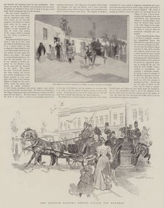 El Jedive saliendo del Palacio Abdeen hacia Koubbeh